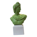 Busto Apollo in Porcellana Verde 21 cm - Porcellane Sbordone