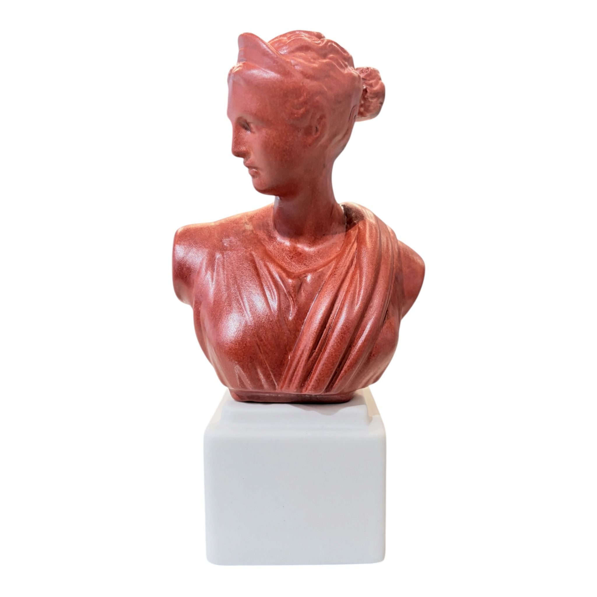 Busto Diana in Porcellana di Capodimonte 21 cm - Porcellane Sbordone