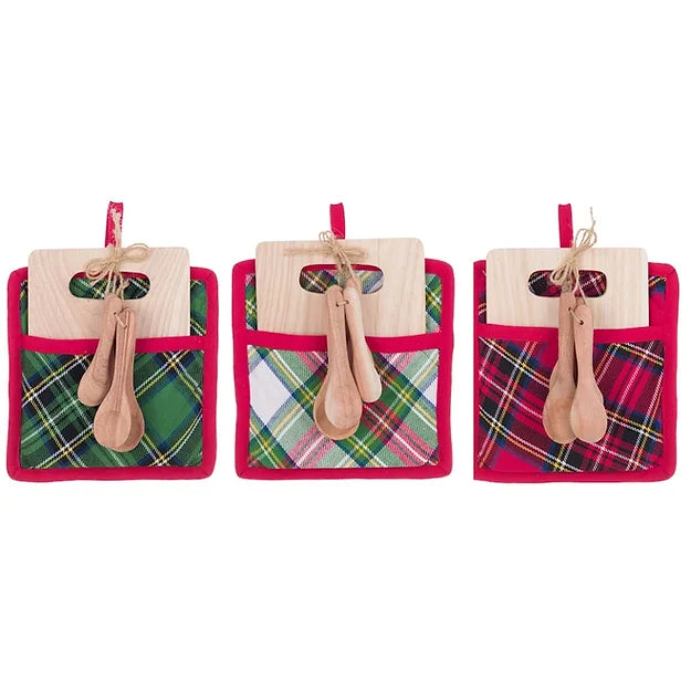 Set Presina con Tagliere e Mestolini in Legno