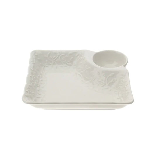 Vassoio Snack in Porcellana - Linea Romance Hervit
