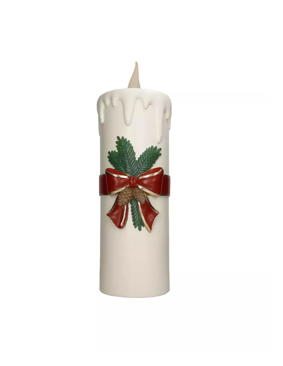 Candela in Resina con Effetto Realistico 57 cm - Brandani