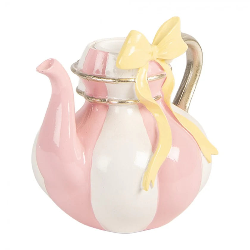 Candelabro a Forma di Teiera in Resina 13x10x11 h cm - Clayre e Eef