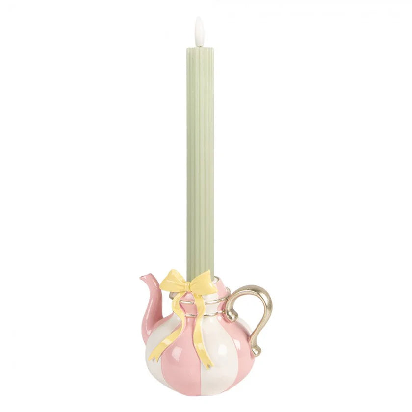 Candelabro a Forma di Teiera in Resina 13x10x11 h cm - Clayre e Eef