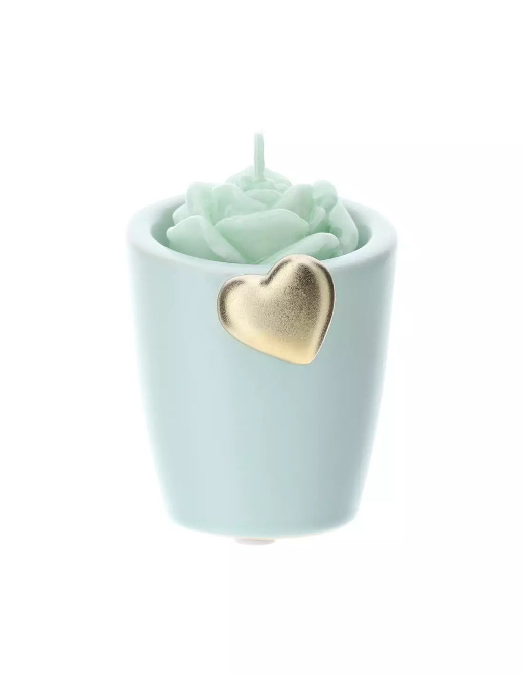 Portacandele con Candela a Forma di Rosa Profumata