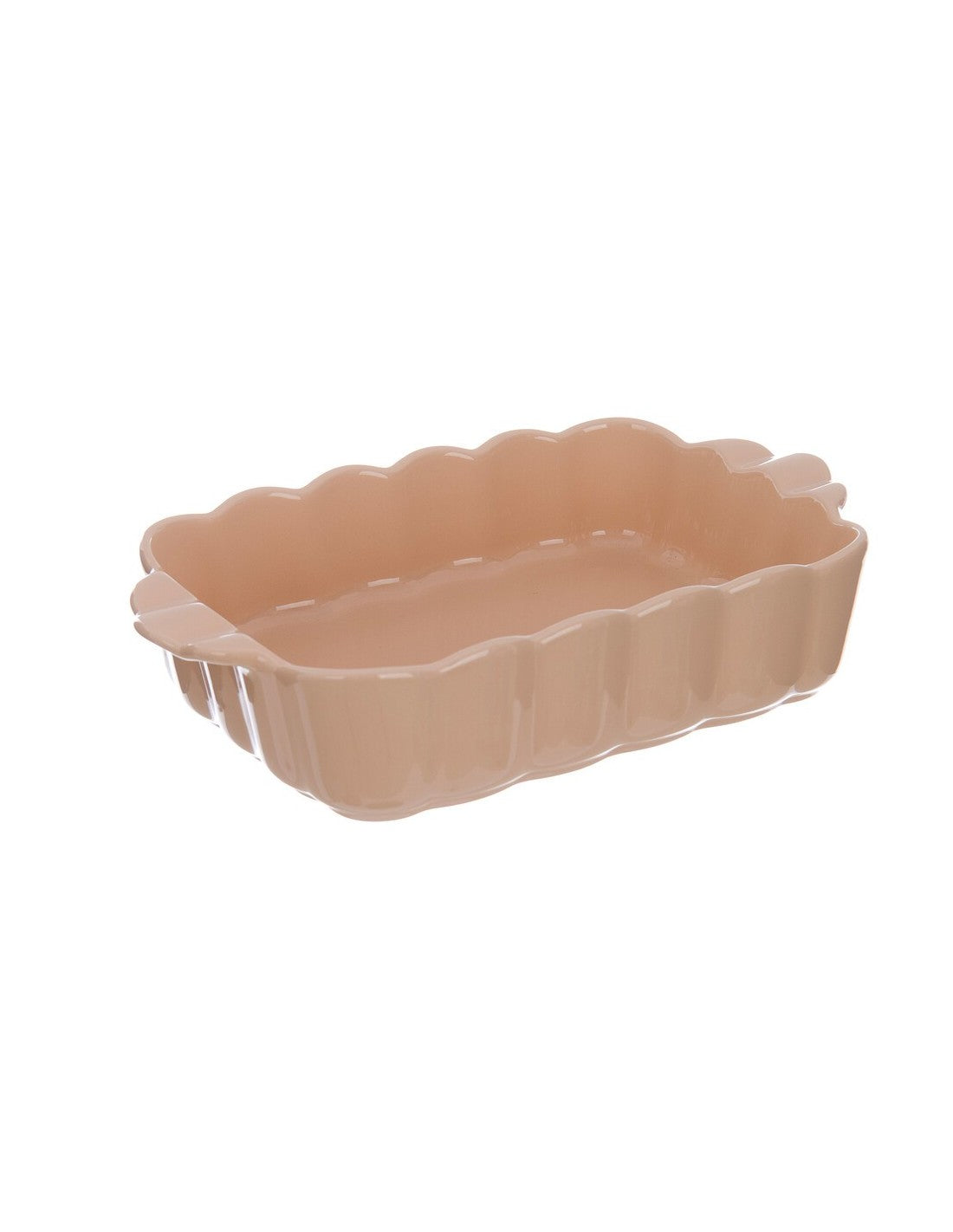 Pirofila in Ceramica Rosa con Manici 27.5x16.8 cm - Blanc Mariclò
