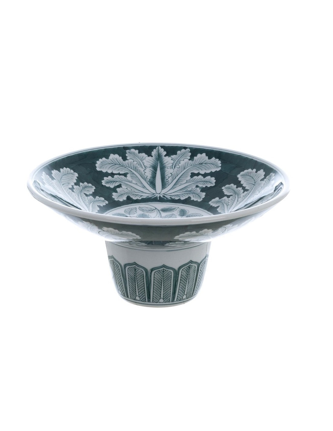 Centrotavola in Ceramic Chinoiserie 31.5x31.5 cm - Blanc Mariclò