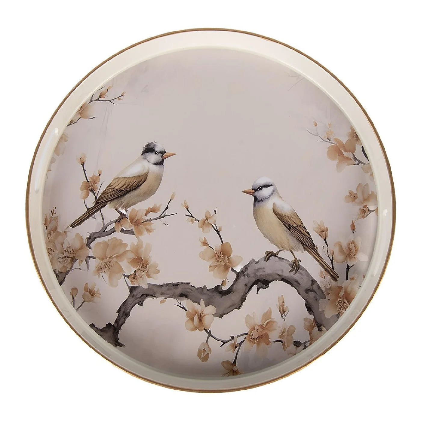 Vassoio Rotondo in Plastica con Manici 46x4 cm - Clayre e Eef