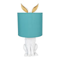 Lampada coniglio con Paralume Turchese 43 cm - Clayre e Eef