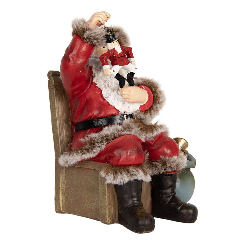 Babbo Natale Seduto in Resina 16x13x19 cm - Clayre e Eef