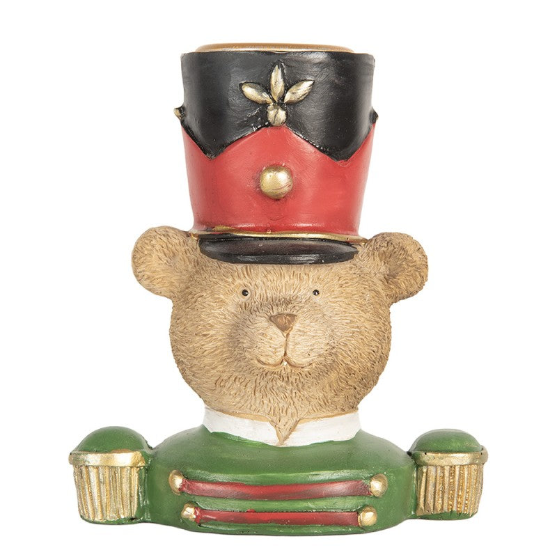 Portacandela Orso in Resina 9X10 CM - Clayre e Eef