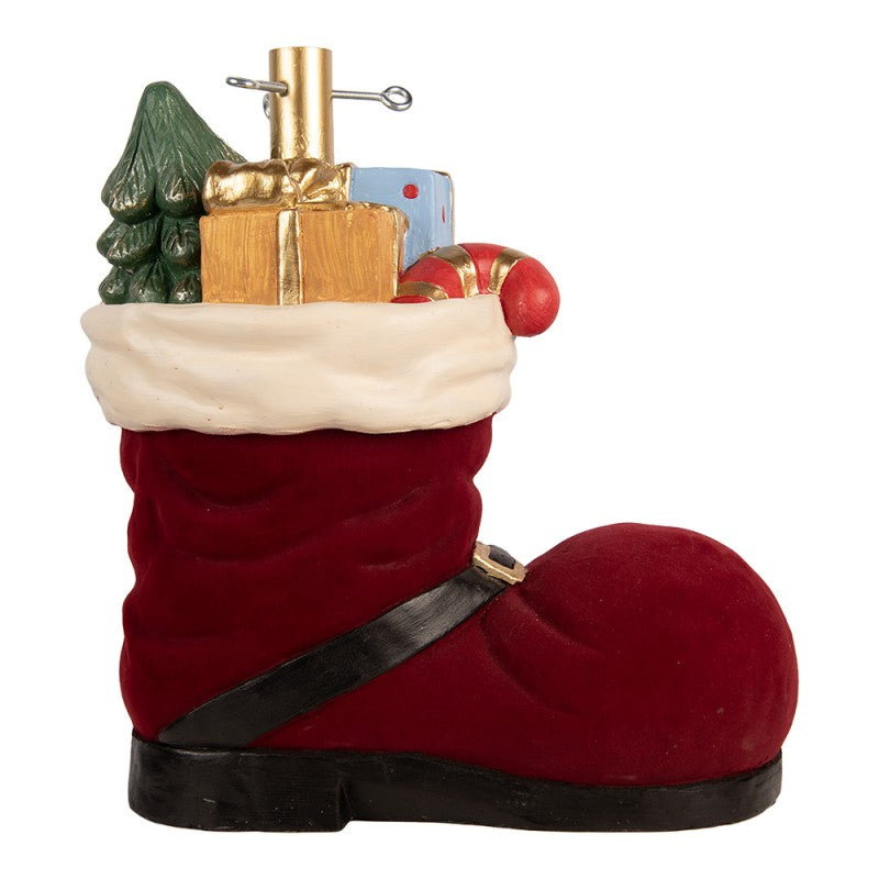 Base per Albero di Natale Stivale in Ceramica Rossa 45 h cm - Clayre e Eef