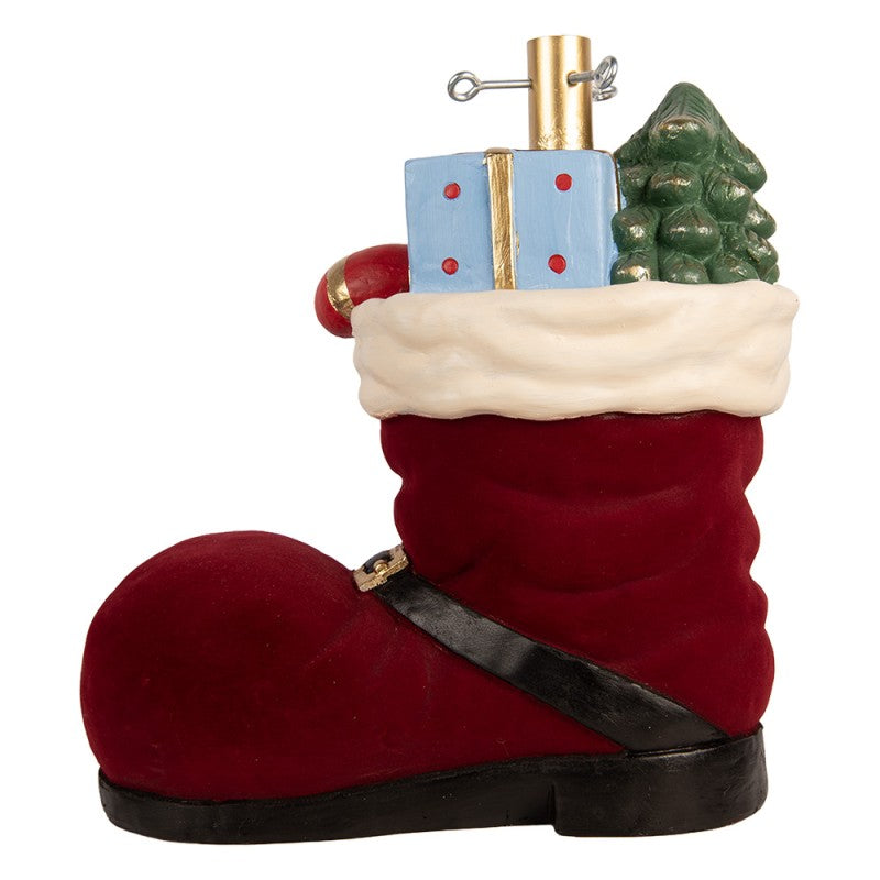 Base per Albero di Natale Stivale in Ceramica Rossa 45 h cm - Clayre e Eef
