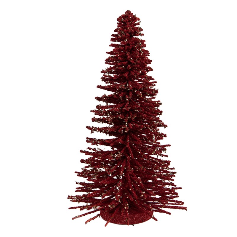 Statuetta Decorativa di Natale in Legno Rosso 30 h cm - Clayre e Eef