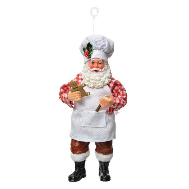 Decorazione Babbo Natale con Pan di Zenzero 17 h cm - Clayre e Eef