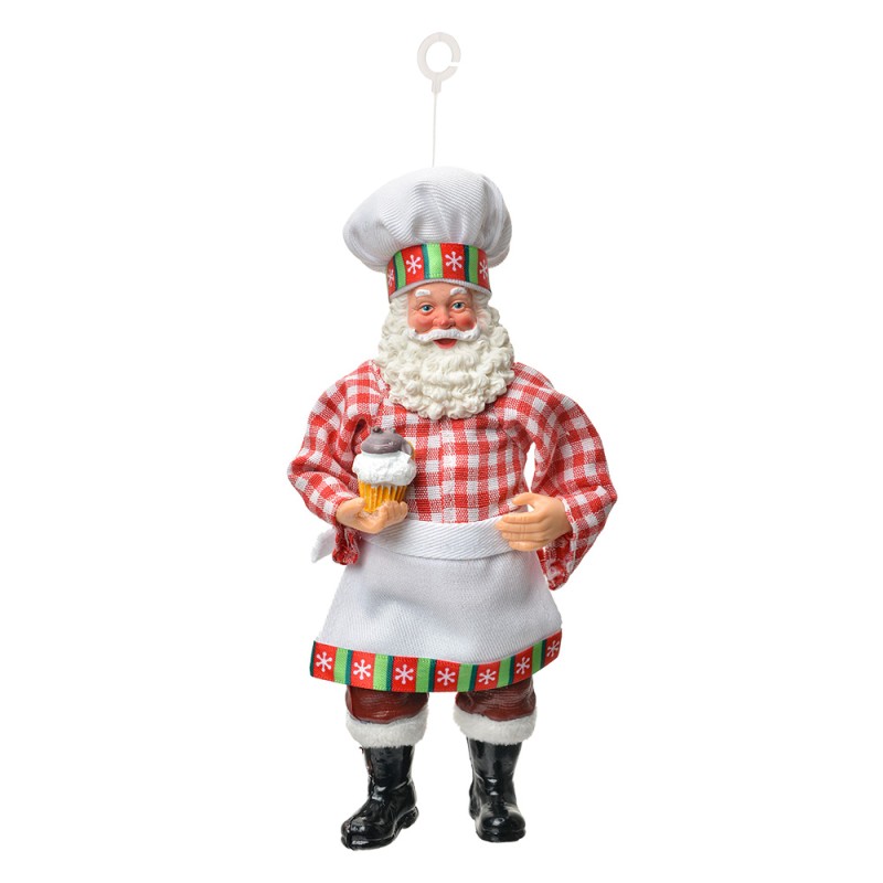 Decorazione Babbo Natale Pasticciere 17 h cm - Clayre e Eef