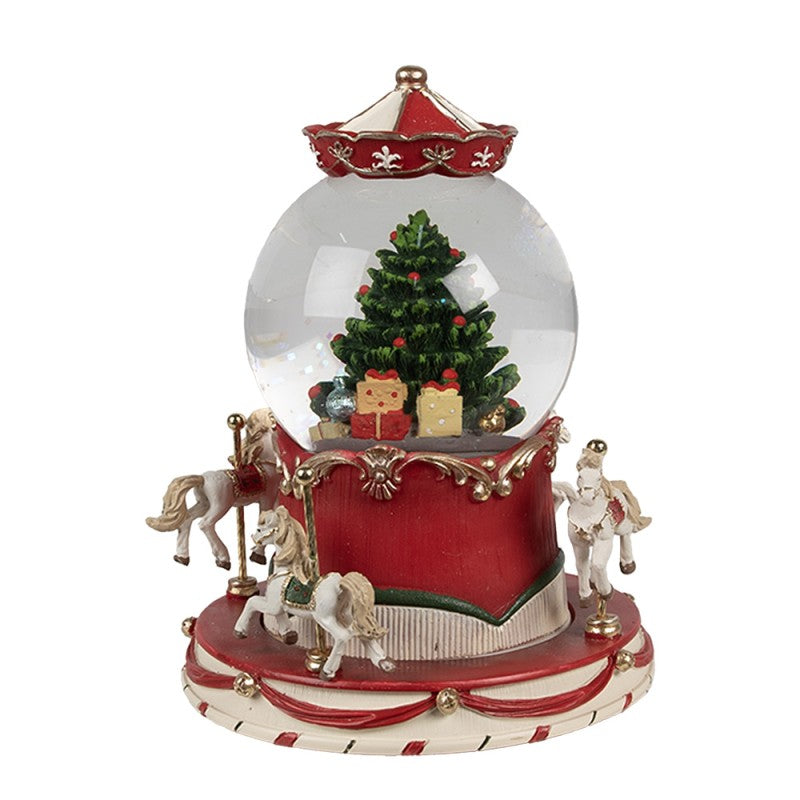 Palla di Neve Natalizia in Vetro 14x19 cm - Clayre e Eeef