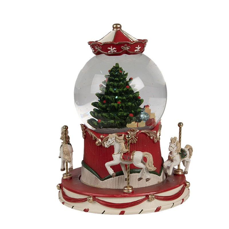 Palla di Neve Natalizia in Vetro 14x19 cm - Clayre e Eeef