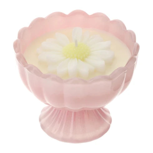 Candela Profumata Daisy in Coppetta di Vetro J’adore Ø9x8 cm - Hervit