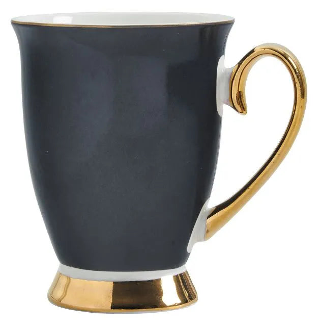 Coppia di Mug in Porcellana con Dettagli Oro - Mathilde M