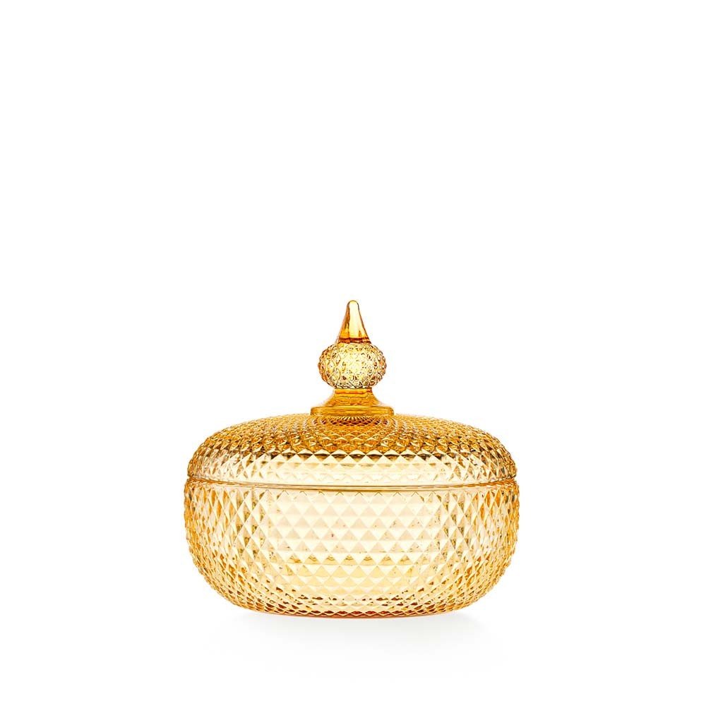 Scatola Decorativa in Vetro Pressato Collezione Convivium 14 cm - Emò