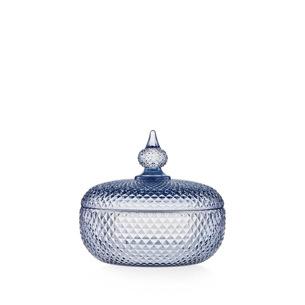 Scatola Decorativa in Vetro Pressato Collezione Convivium 14 cm - Emò