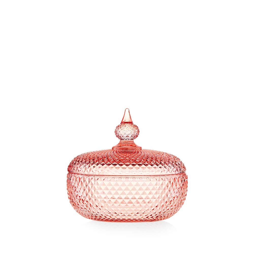 Scatola Decorativa in Vetro Pressato Collezione Convivium 14 cm - Emò