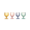 Set di 4 Bicchierini da Liquore in Vetro Pressato - Emò