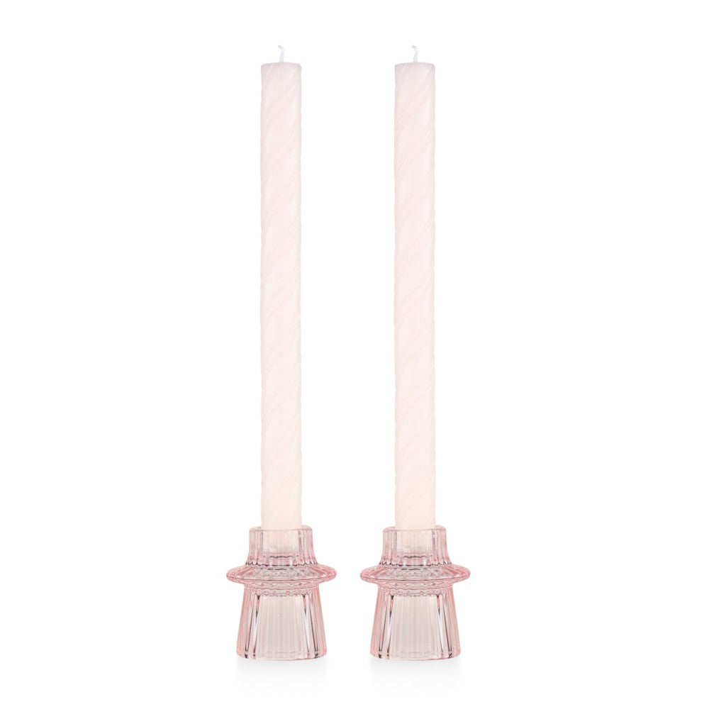 Coppia di Candelieri con Candela Linea Essence 7 h cm - Emò