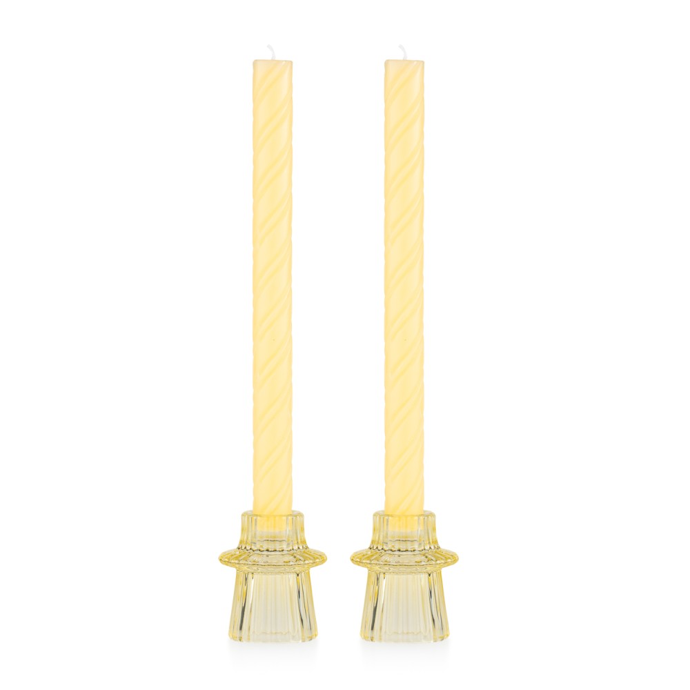 Coppia di Candelieri con Candela Linea Essence 7 h cm - Emò
