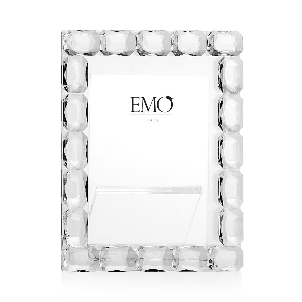 Cornice Rettangolare con Gemme in Cristallo 13x17 cm - Emò