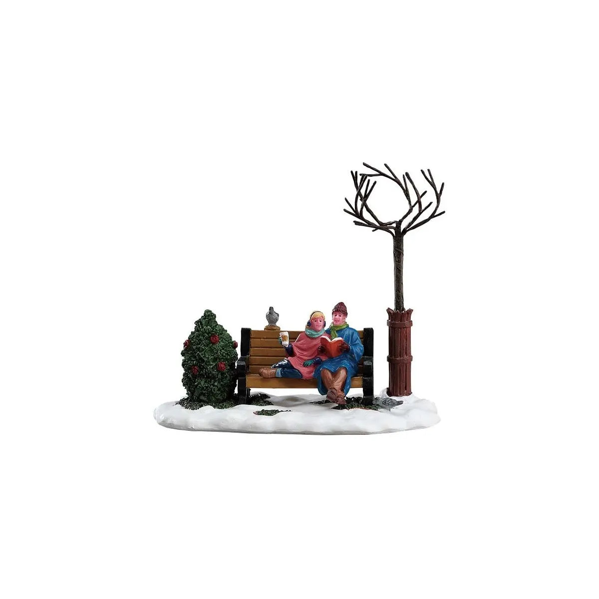 Due Innamorati su una Panchina sotto l'Albero 14.5 cm - Lemax