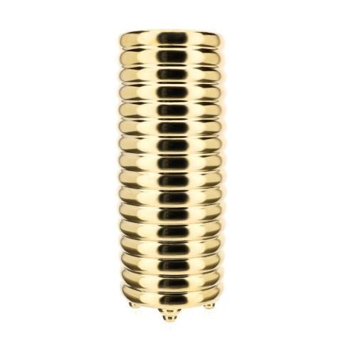 Vaso Cilindrico in Gres Oro - Hervit