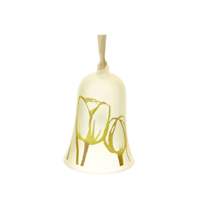 Campana in Vetro Colorato con Decoro – Linea "Tulipano" di Hervit