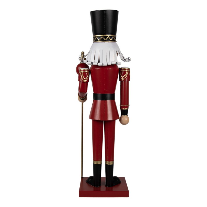 Soldatino Schiaccianoci in Metallo Rosso e Nero 60 h cm - Clayre & Eef