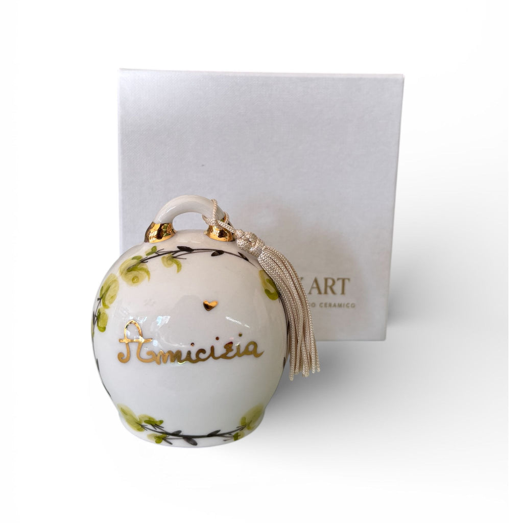 Campana in Ceramica di Capodimonte Dipinta a Mano 10 cm - Ely Art