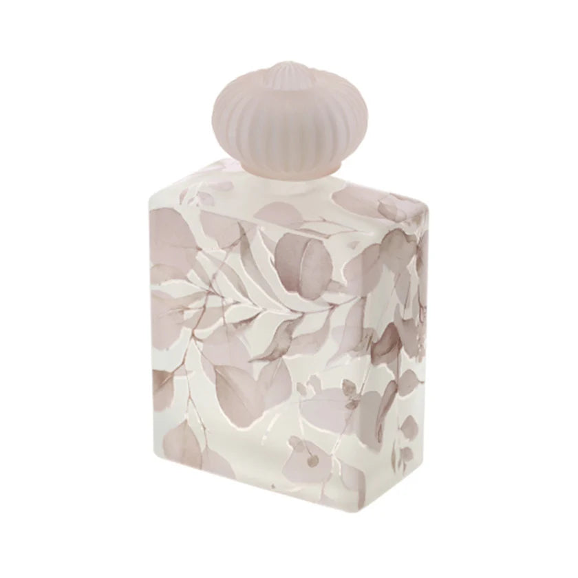 Bottiglia in Vetro Satinato con Decoro Floreale - Linea "Botanic" di Hervit