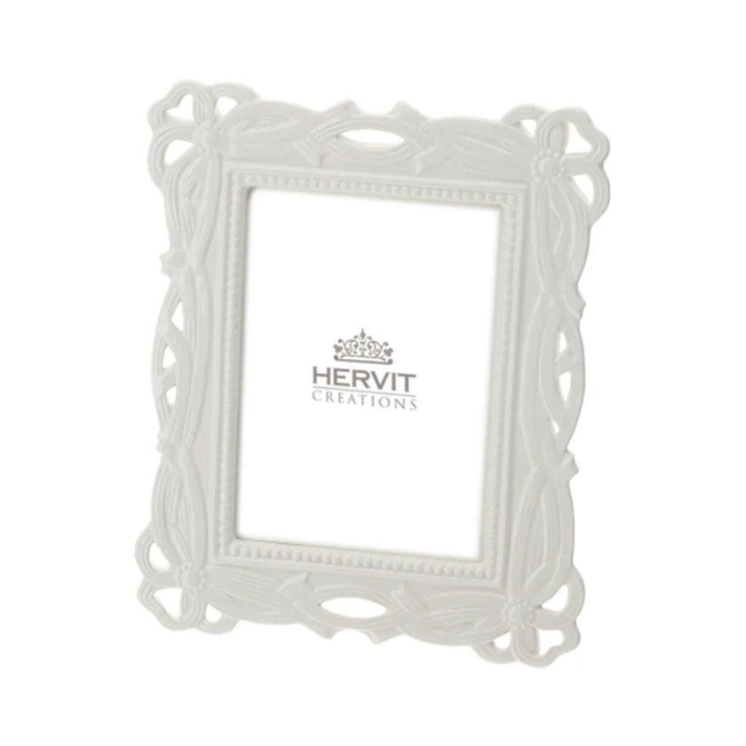 Cornice Portafoto in Porcellana Traforata 17x20 cm -  "Lily" Hervit