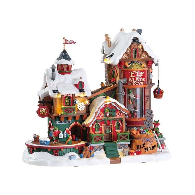 Elf Made Toy Factory  con Luci, Suoni e Movimenti - Lemax