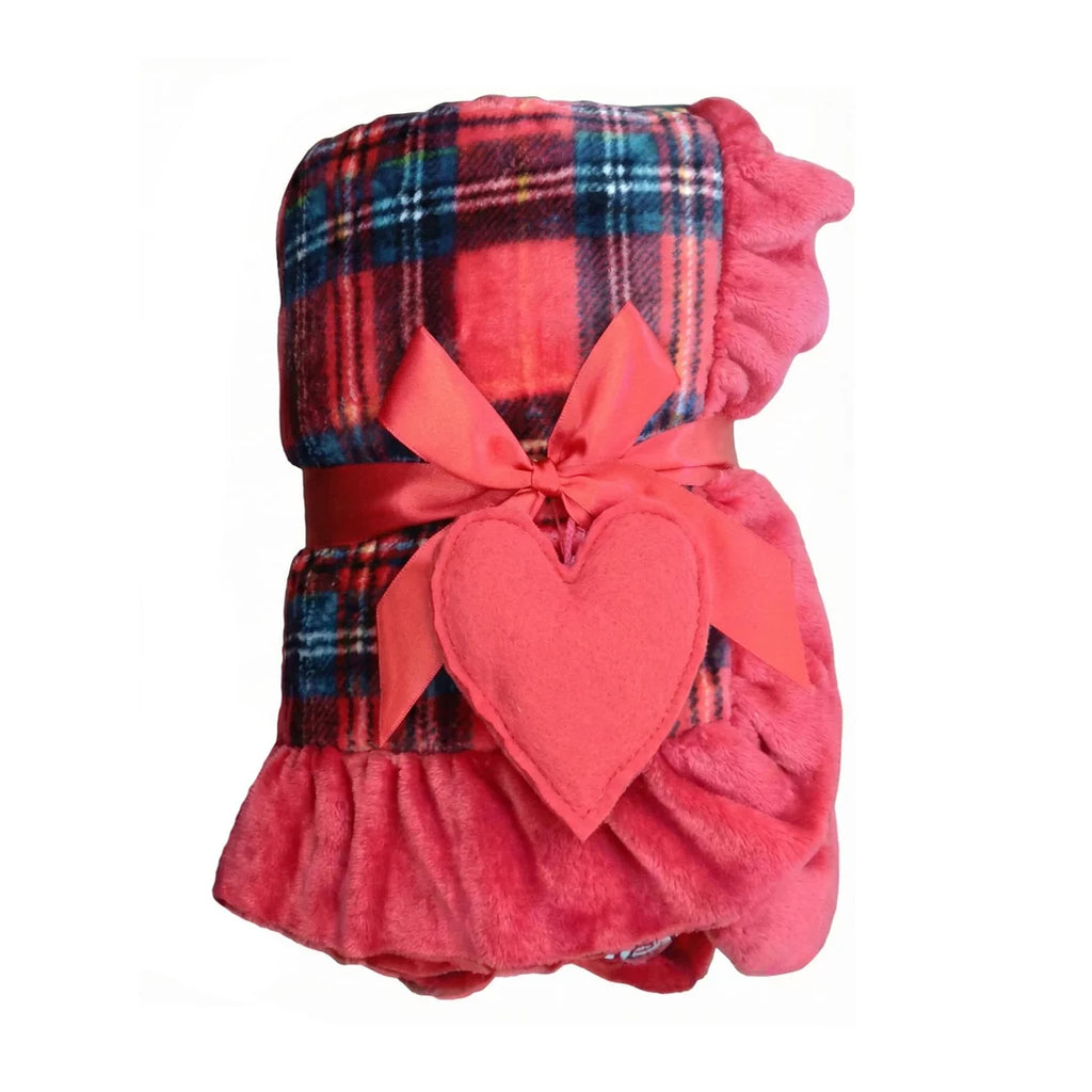 Plaid in Tartan Scozzese con Balze 170x140 cm - Blanc Mariclò
