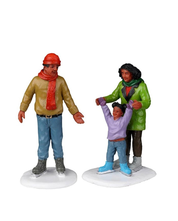 Famiglia su Ghiaccio 7.5 cm - Lemax