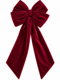 Fiocco Artigianale in Velluto Bordeaux 70 cm - Fiori di Lena