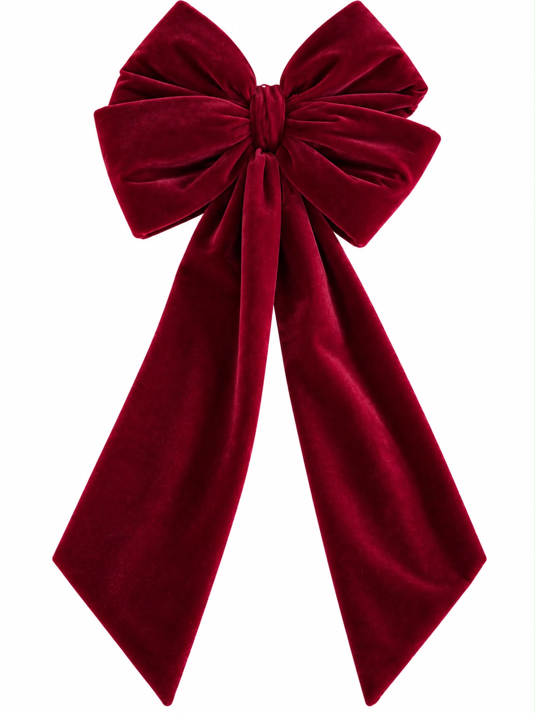 Fiocco Artigianale in Velluto Bordeaux 70 cm - Fiori di Lena