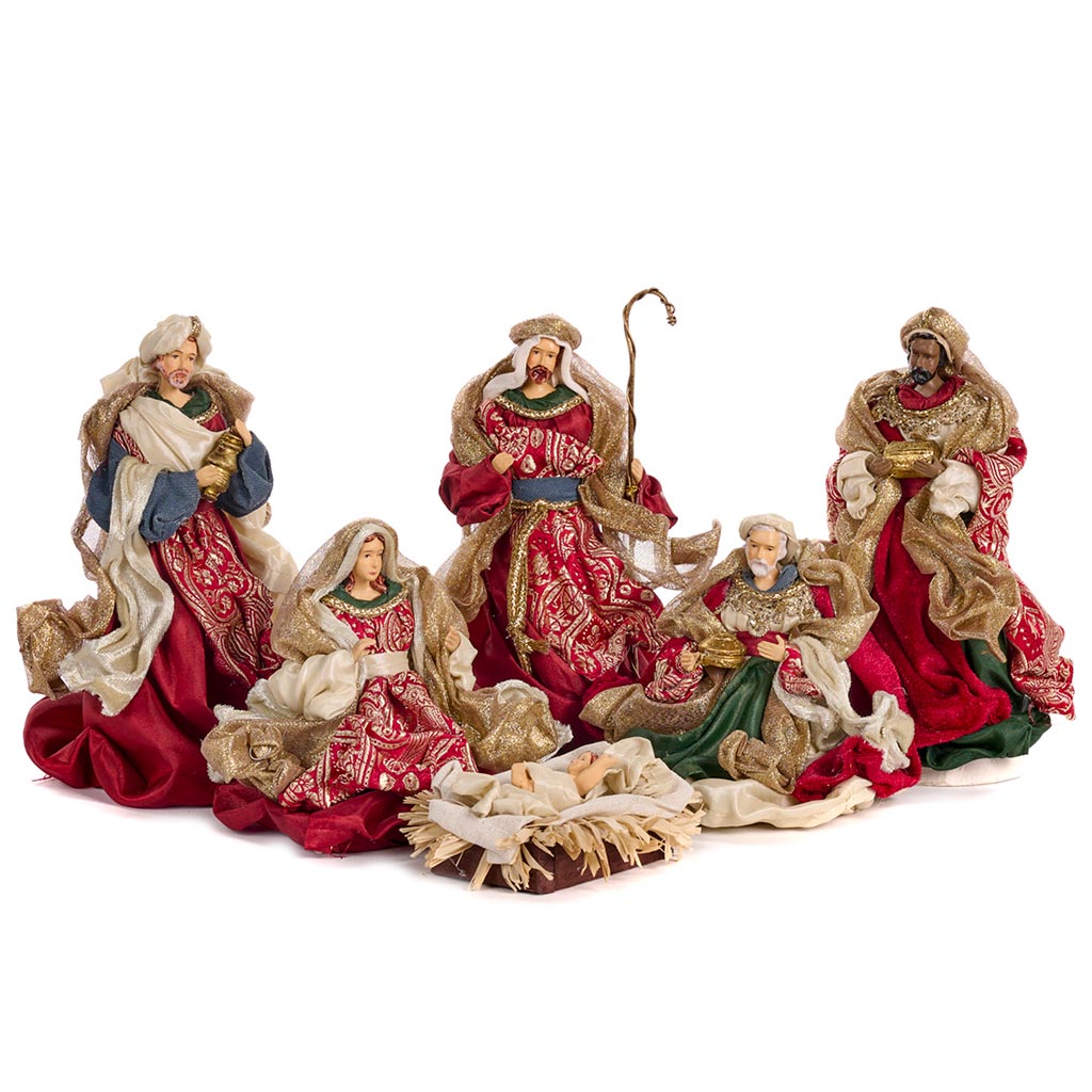 Set  6 Pezzi Natività Holy Family da Tavolo 18 cm - Goodwill