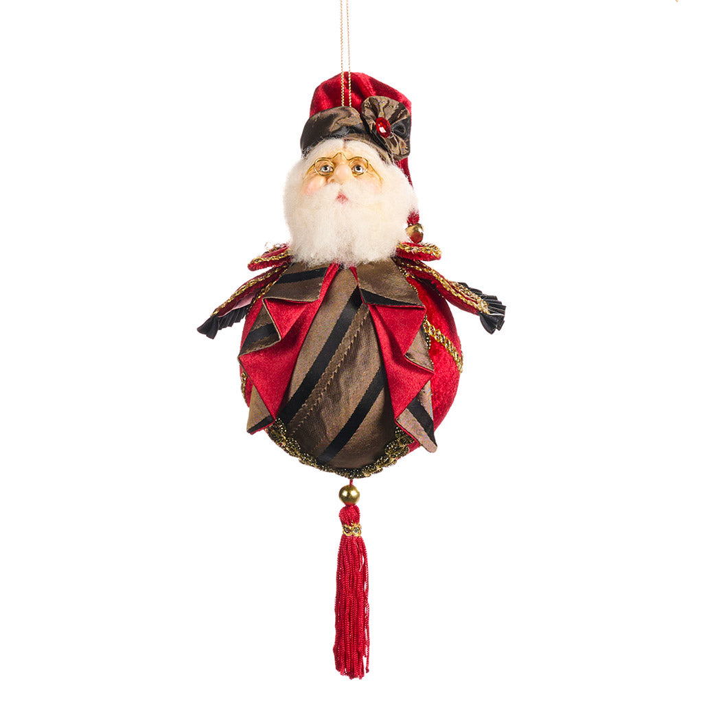 Decorazione Natalizia Sfera con Testa di Babbo Natale 11 cm - Goodwill