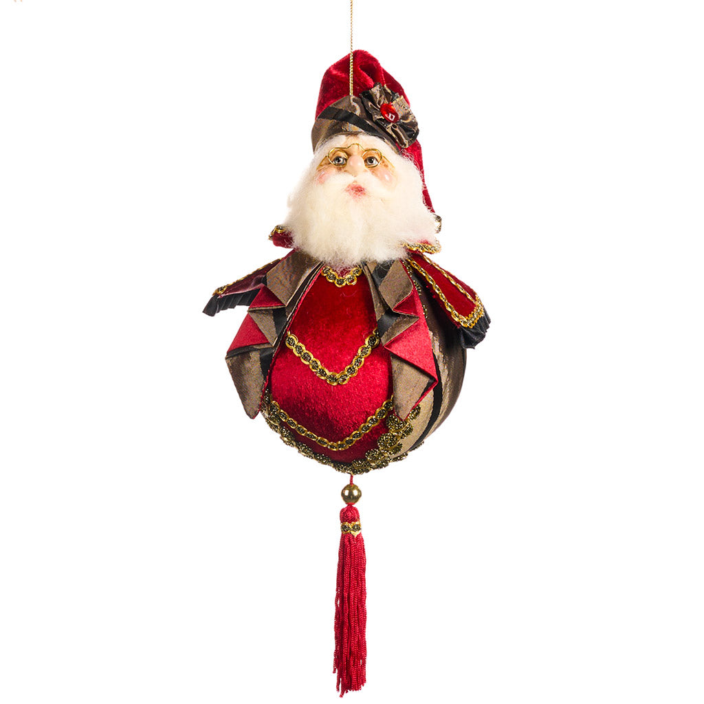 Decorazione Natalizia Sfera con Testa di Babbo Natale 11 cm - Goodwill