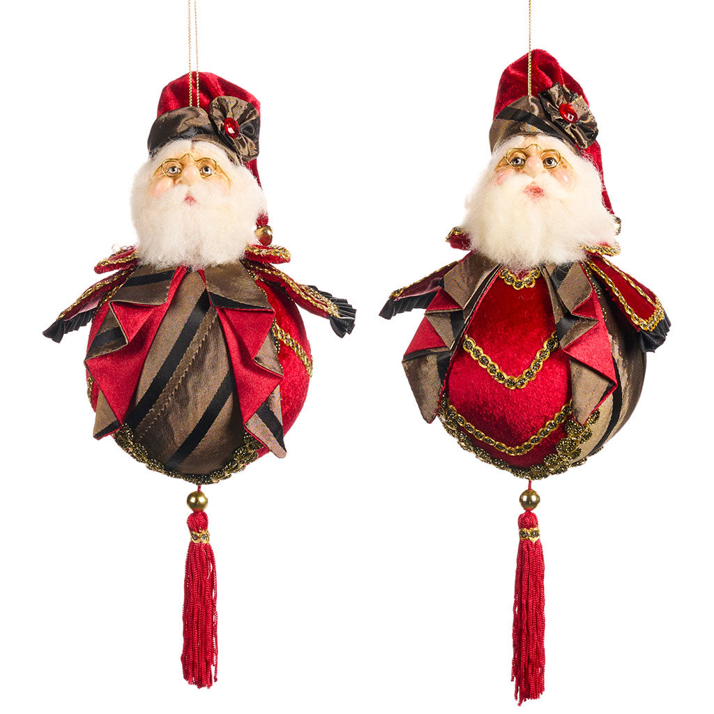 Decorazione Natalizia Sfera con Testa di Babbo Natale 11 cm - Goodwill