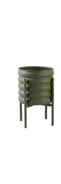 Vaso Portapianta in Metallo Verde 47 h cm - Blanc Mariclò