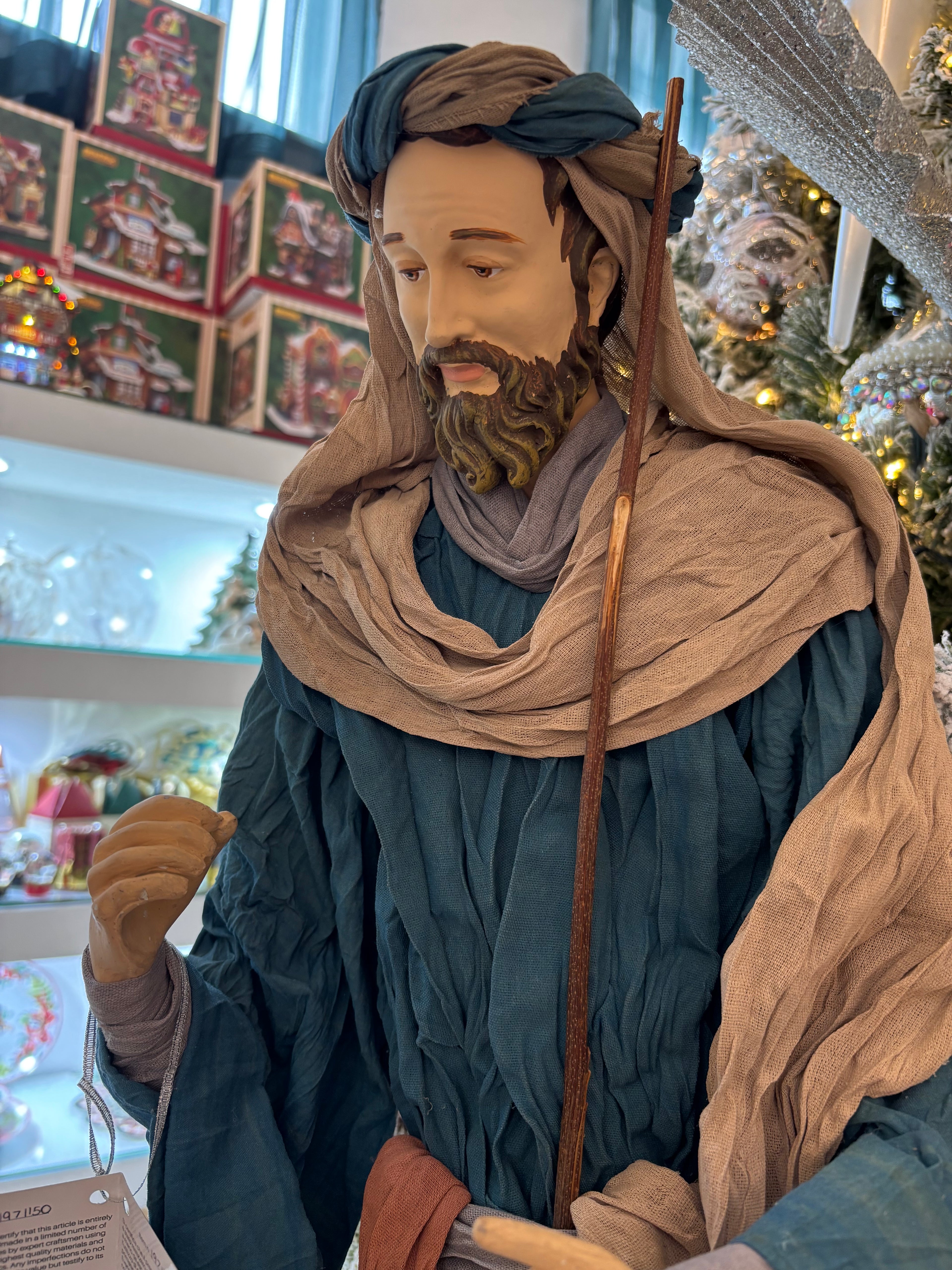 Natività Artigianale in Due Pezzi Realizzata a Mano 80 cm