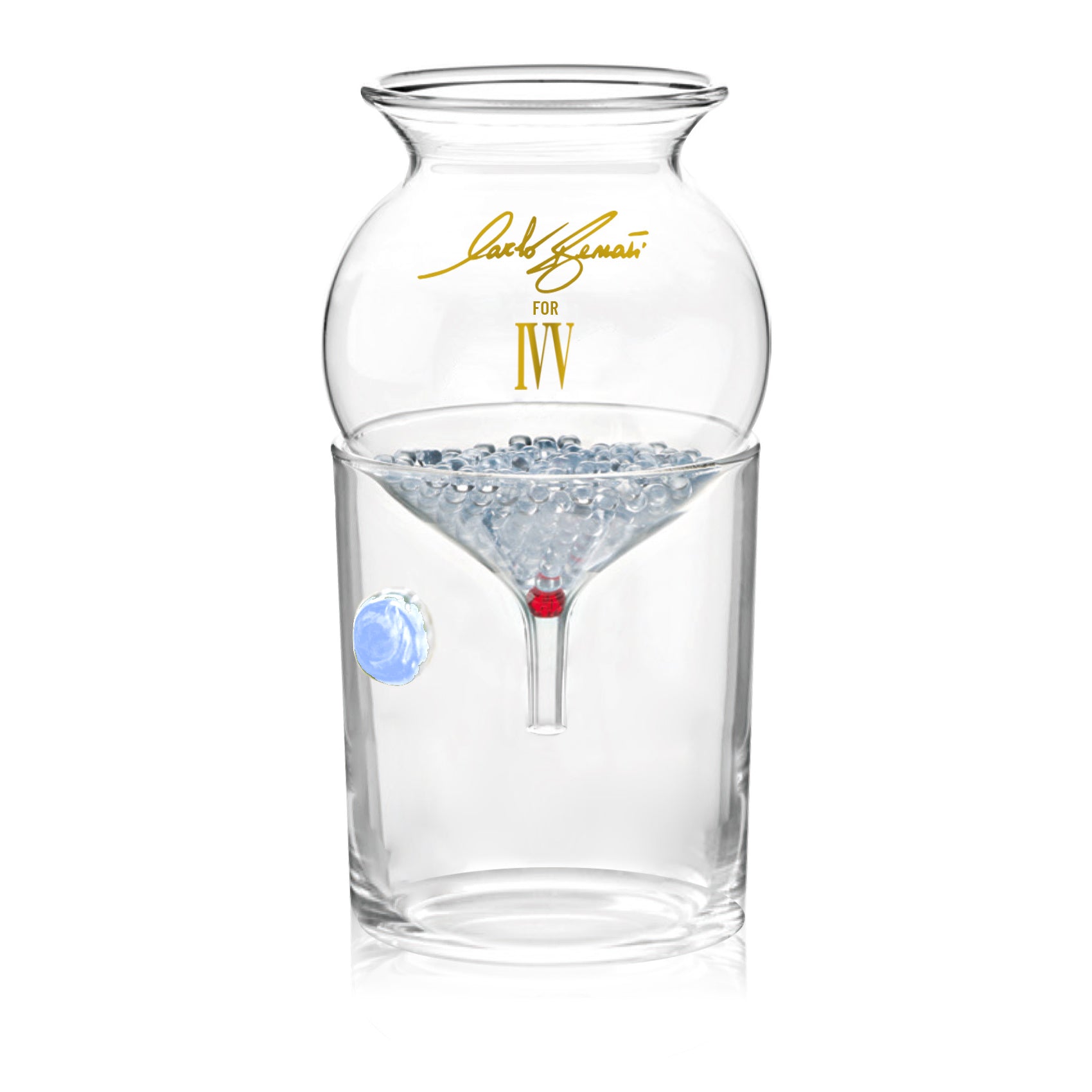 Decanter Pop in Vetro Borosilicato con Tumbler - IVV