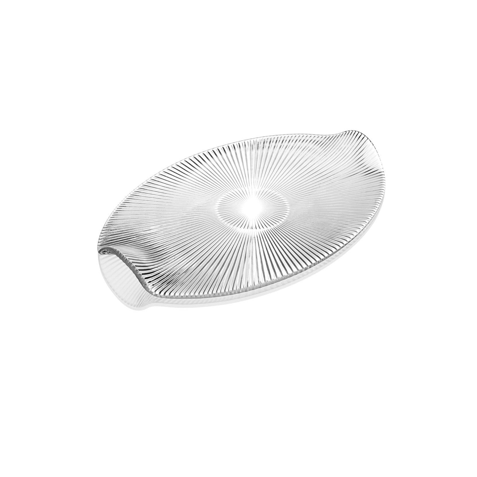 Vassoio Formaggio Ovale in Vetro 38x26 cm - IVV